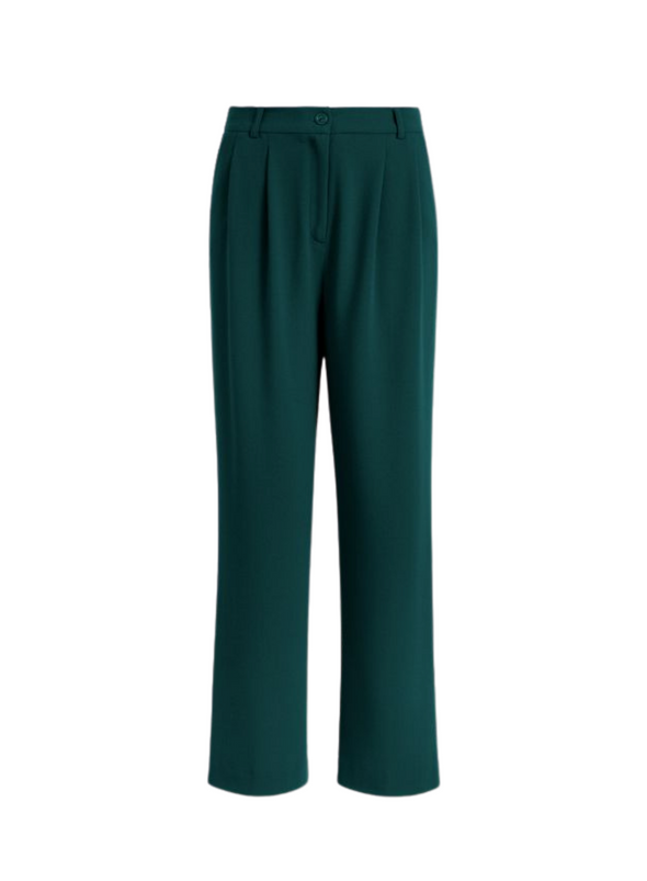 Fintan Woven Crepe Trousers in Pine Green from King Louie