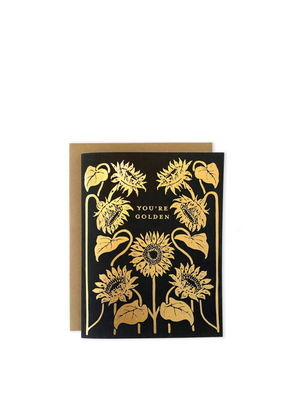You're Golden Sunflower Greeting Card from The Wild Wander