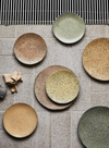 Gradient Ceramics Taupe Side Plate from HK Living