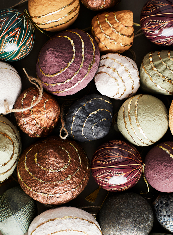 Hanging Cotton Paper Cones from Madam Stoltz