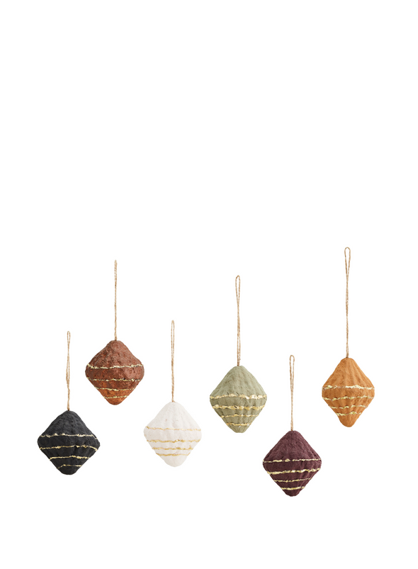 Hanging Cotton Paper Cones from Madam Stoltz