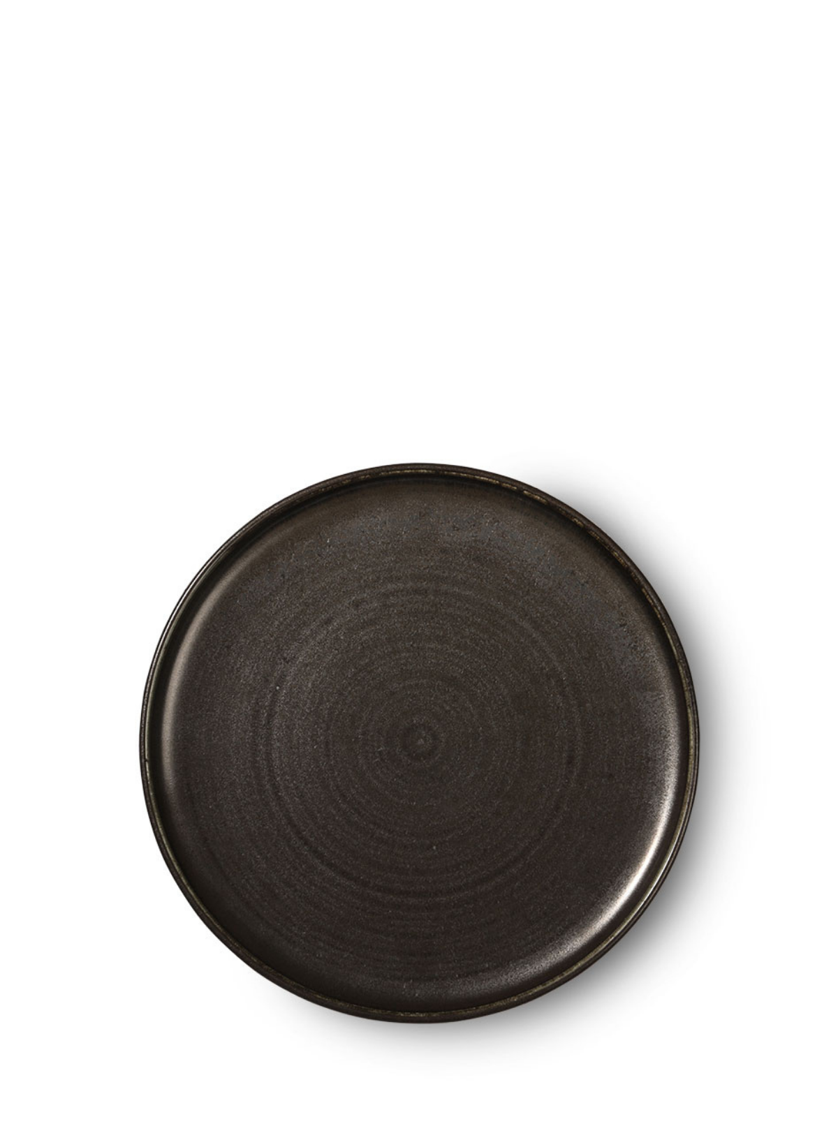 HK Living Home Chef Ceramics Rustic Black Dinner Plate