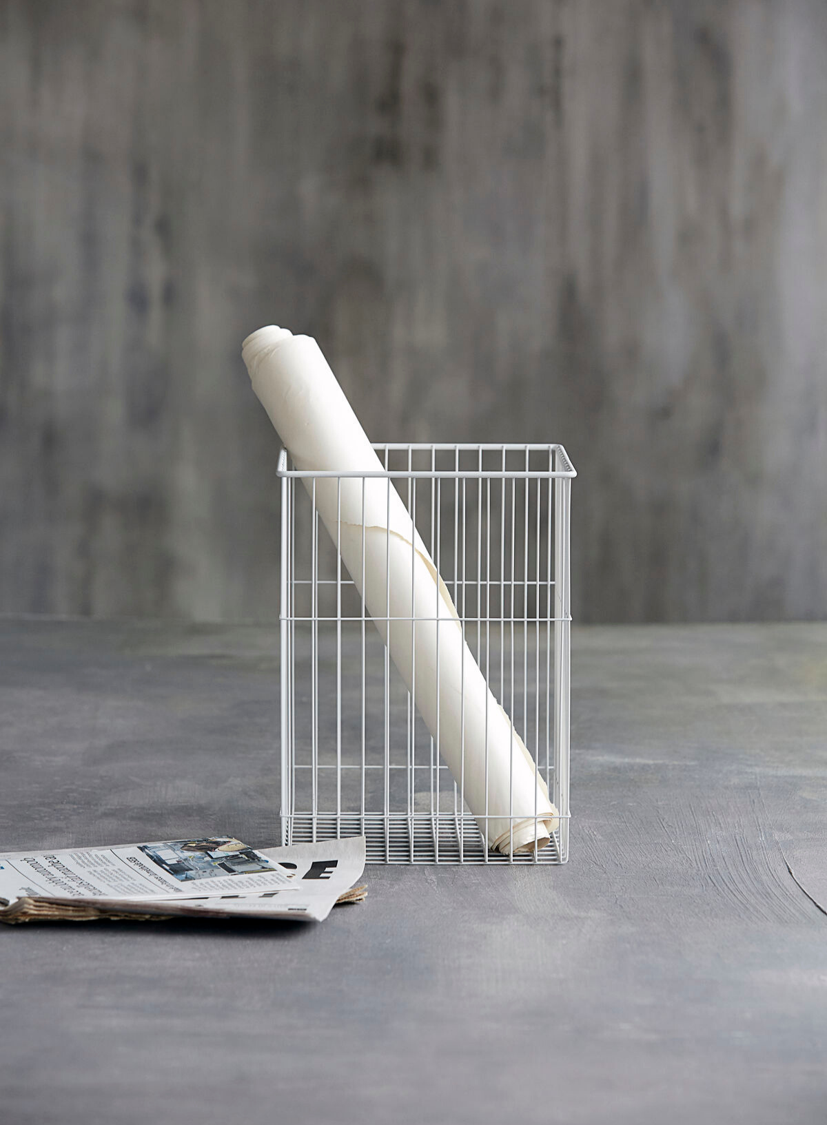 Iron Wastepaper Basket From Monograph