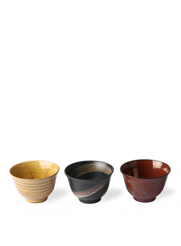 Kyoto ceramics Japanese Matcha Bowl in Brown from HK Living