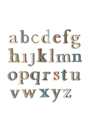 Wooden Lowercase Letter from Naman Project