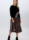 Lynette Velvet Pleated Skirt from Sugarhill