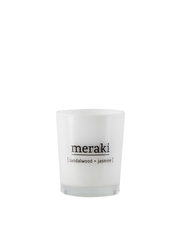 Mini Scented Candle - Sandalwood & Jasmine From Meraki