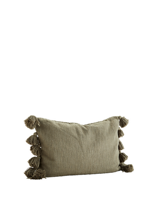 Olive Cushion with Tassel 40x60cm from Madam Stoltz