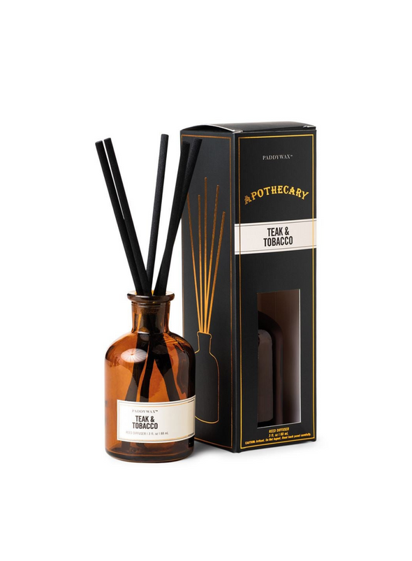Apothecary Teak & Tobacco Diffuser from Paddywax