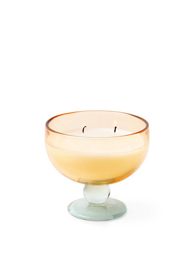 Aura 170g Yellow & Blue Tinted Glass Goblet - Wild Neroli from Paddywax