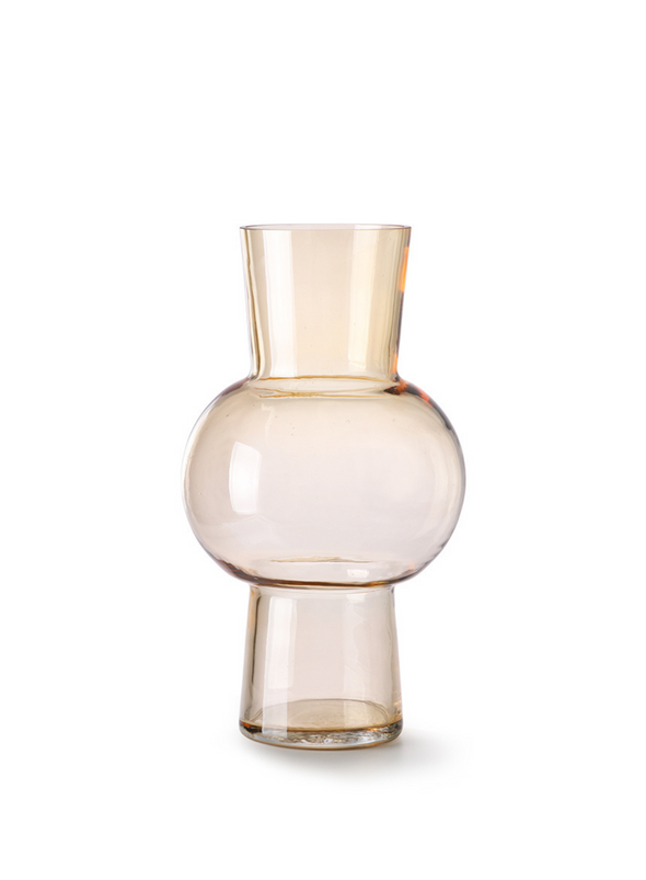 Peach Glass Flower Vase from HK Living