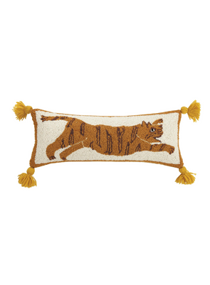 Tiger with Tassels Hook Cushion from Peking Handicraft