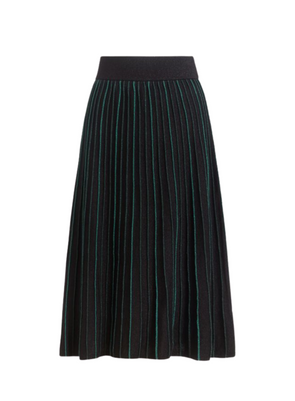 Pintuck Dazzle Stripe Skirt in Black from King Louie
