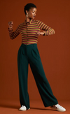 Fintan Woven Crepe Trousers in Pine Green from King Louie