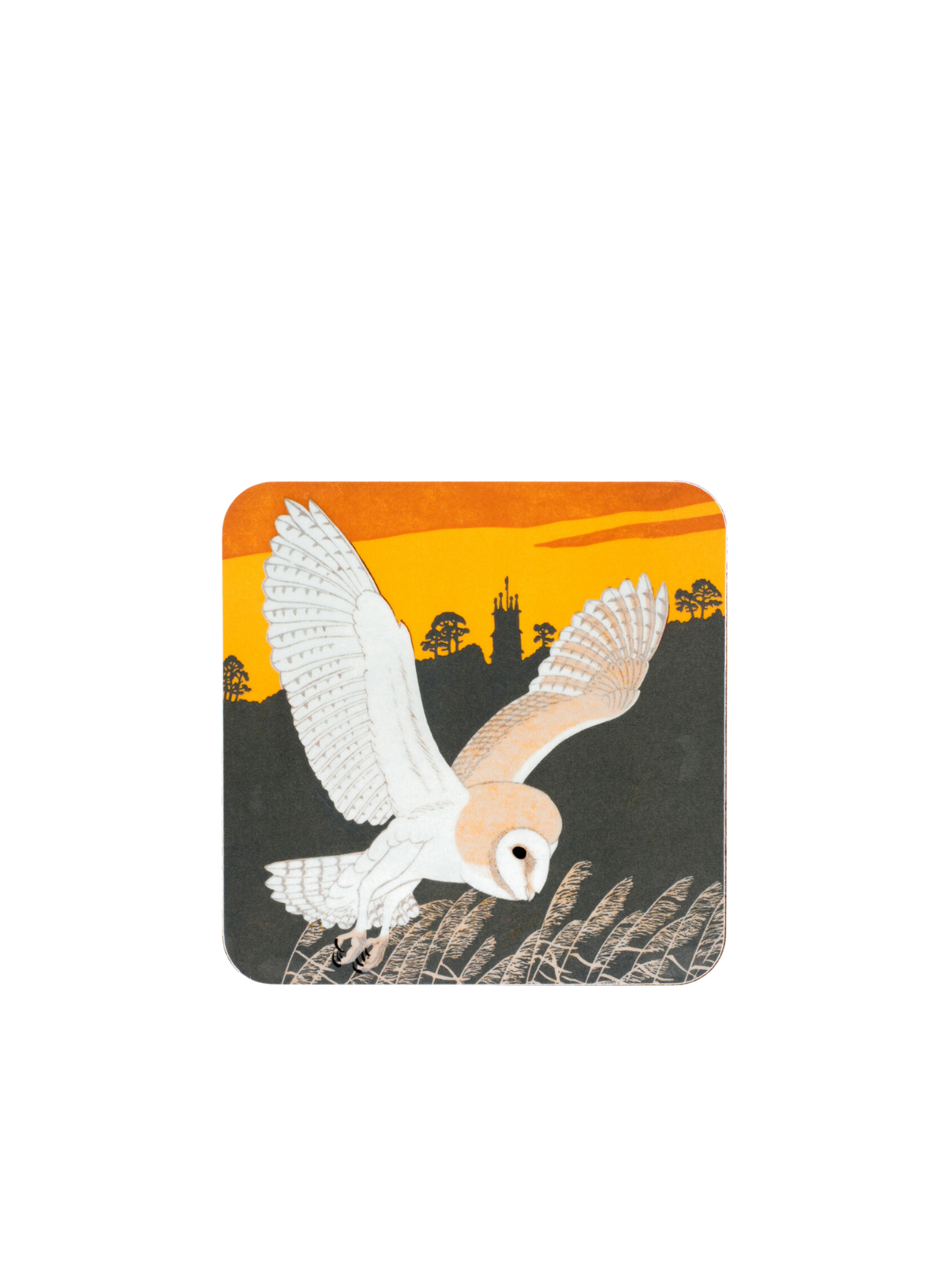 Barn Owl Coaster from Red Hare Publishing