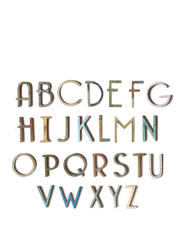 Wooden Uppercase Letter from Naman Project