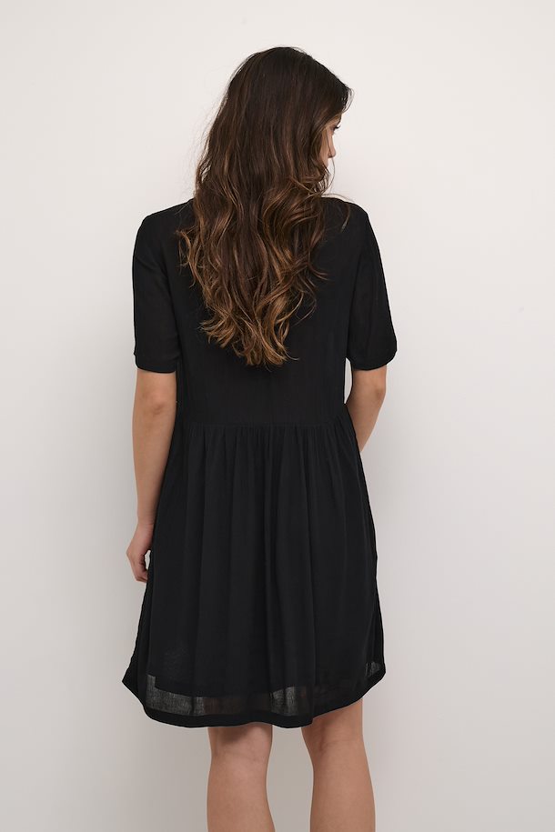 Tara Short Dress in Deep Black from Kaffe